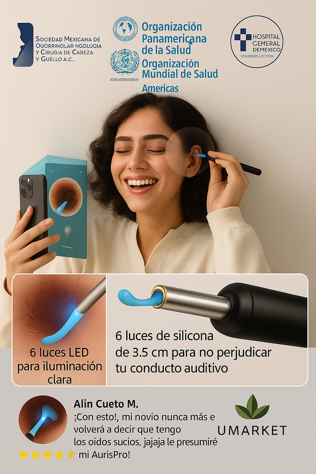 AurisPro: Control visual, Cuidado sin miedo.