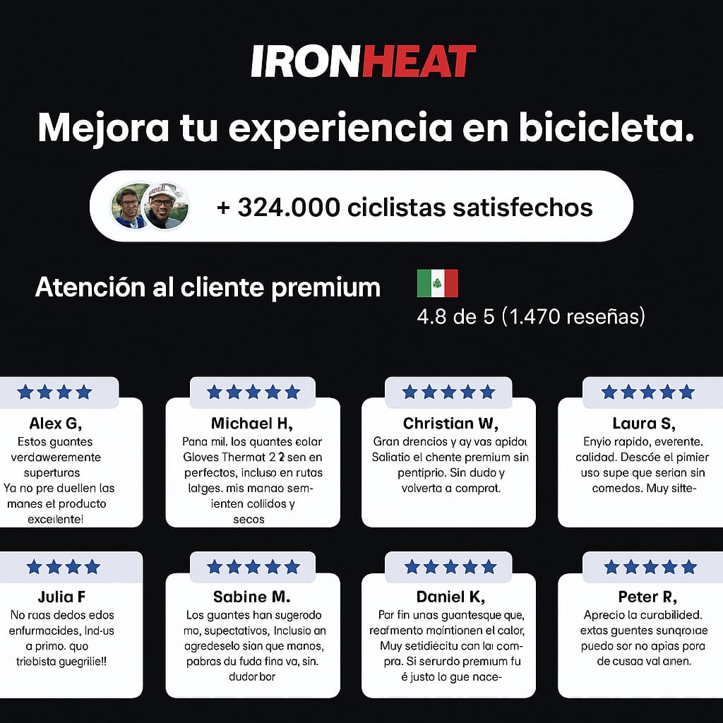 IronHeat™- Rendimiento, Resistencia y Confort en tus manos.